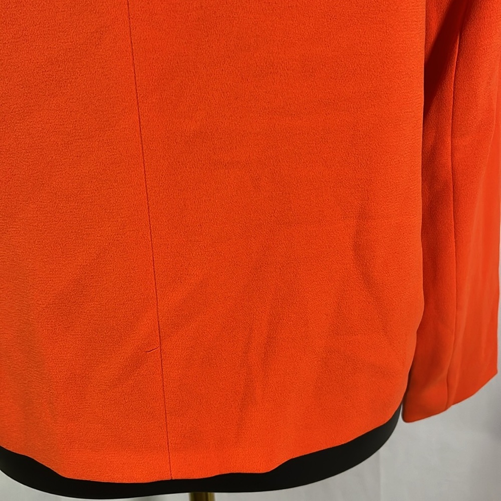 NWT Anthropologie See U Soon Orange-Red Open Front Cropped Blazer - Picture 14 of 16